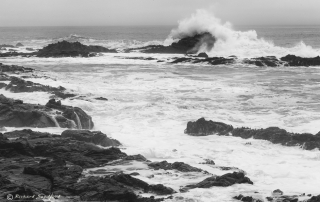 Crashing Pacific Ocean Waves