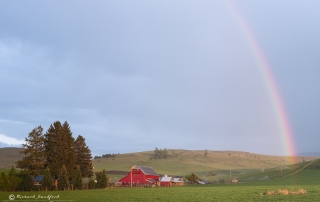 Rainbow Over Red Barn