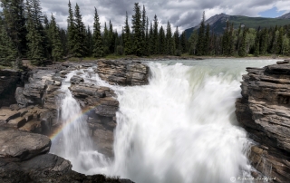Rainbow Athabasca Falls